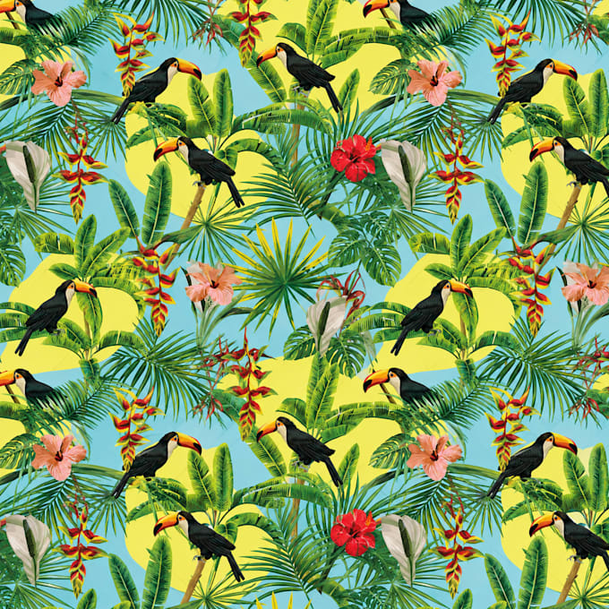 create premium jungle and snake print seamless patterns