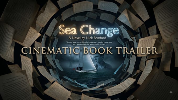 create cinematic, animated book teaser, book trailer, amazon promo video