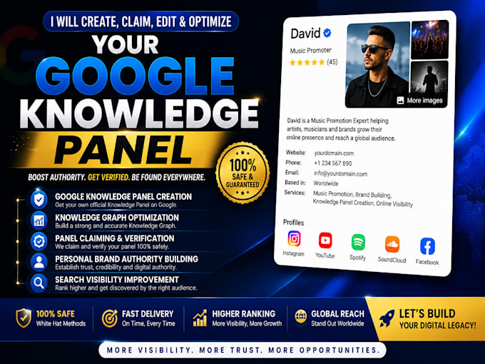 create a google knowledge panel for personal or company