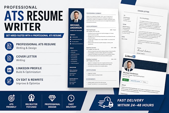 create professional ats resume maker write cover letter build linkedin cv edit