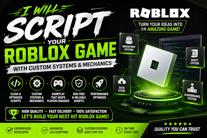 script your roblox game with custom systems and mechanics