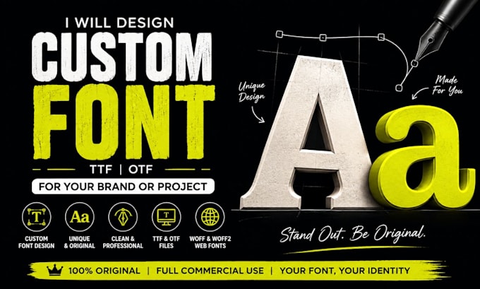 design a custom font in ttf or otf