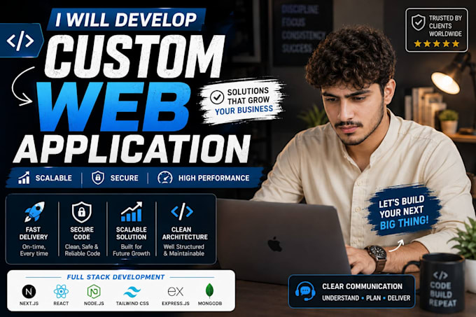 develop a custom web application