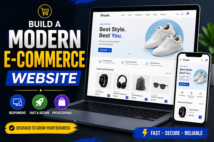 build a modern e commerce website for your business