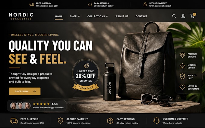 build or redesign hostinger ecommerce website online store with payment setup
