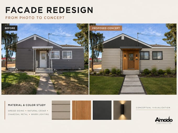 redesign your house facade from a photo