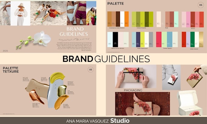 create professional brand guidelines and visual identity