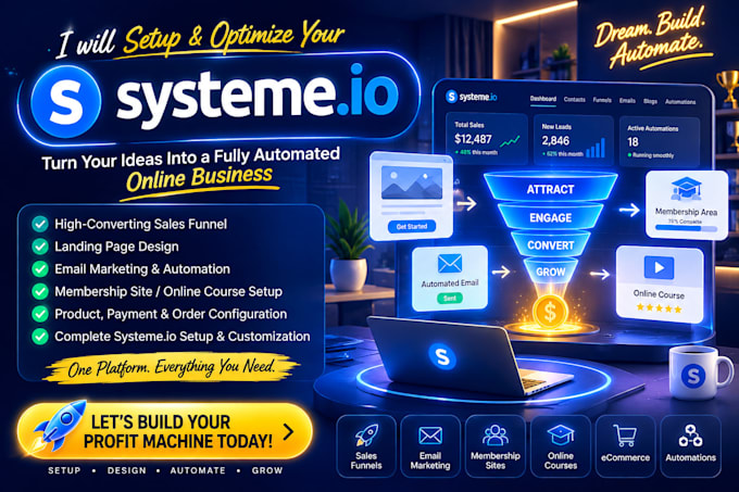 build systeme io sales funnel systeme io online course systeme io website