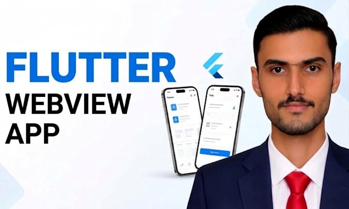 create a flutter webview app for android and ios