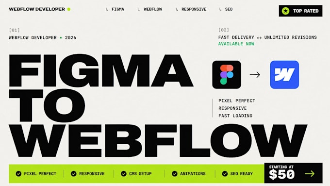 design and develop a modern responsive webflow website