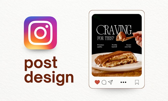 design social media post for food, restaurant, and cafe