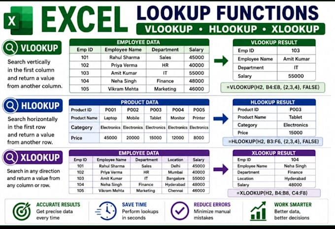 do excel vlookup xlookup pivot table and data cleaning