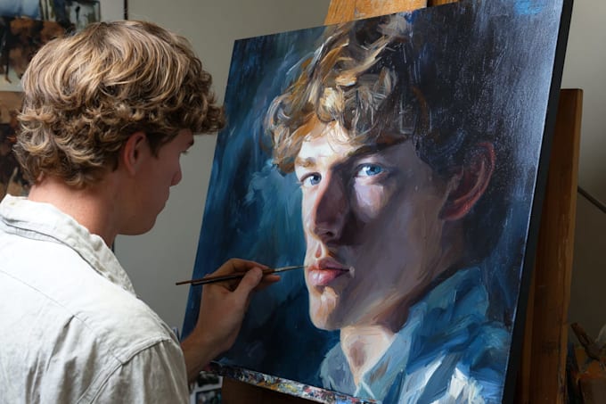 renaissance art oil painting portrait