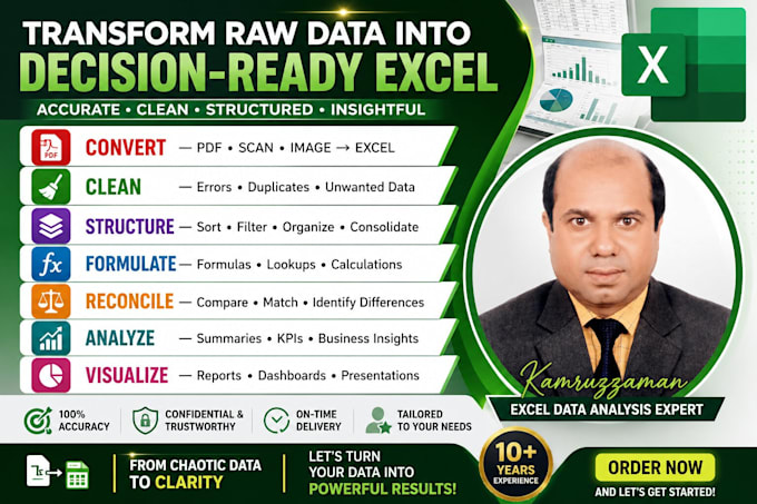 convert any PDF or scanned files to excel