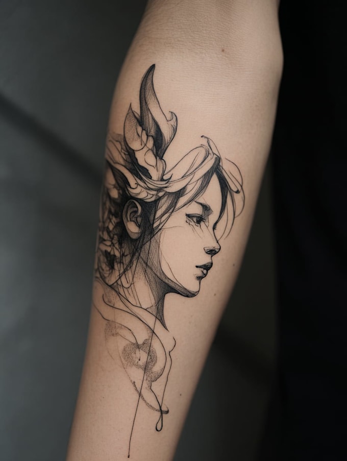 design a modern and minimalist tattoo design
