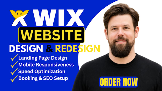 redesign your wix website into a modern responsive high converting business site