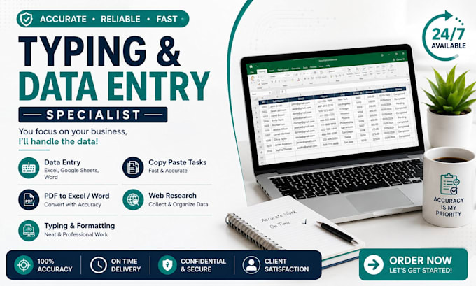 typing specialist and data entry
