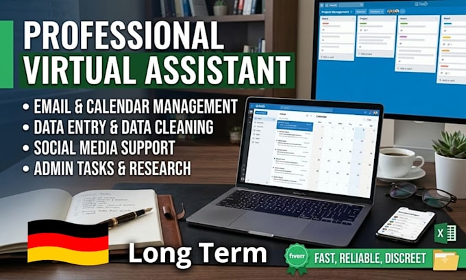 do virtual assistant german virtuel assistant english task job automation expert