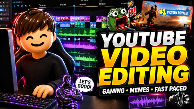 edit your youtube video with fast paced and funny editing