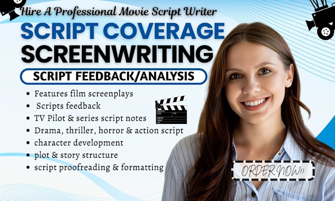 give script coverage, feedback, notes analysis for tv pilot, or film screenplay
