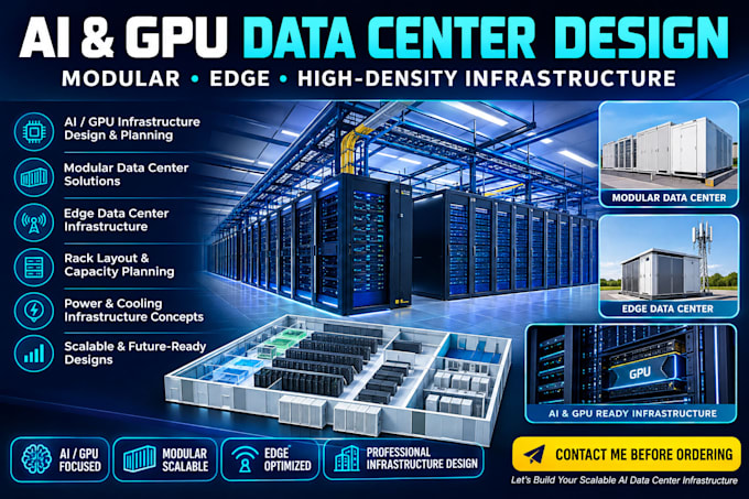 design ai GPU modular and edge data center infrastructure