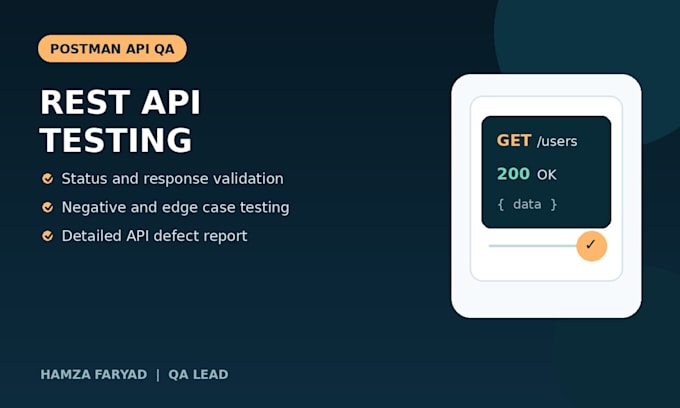 test your rest API with postman and report detailed bugs