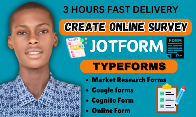 create online form, google form, jotform, typeform cognito form, online survey
