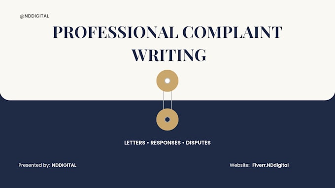 write professional complaint letters and complaint responses