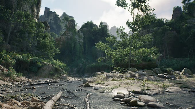 design 3d medieval open world map terrain and level design in unity and ue5
