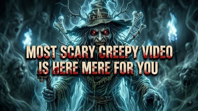 create realistic terrifying scary horror creepy halloween video