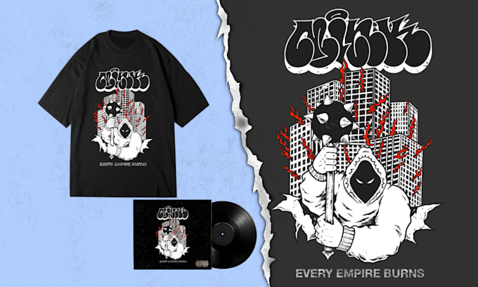 create graffiti,artwork,illustration for hardcore punk band