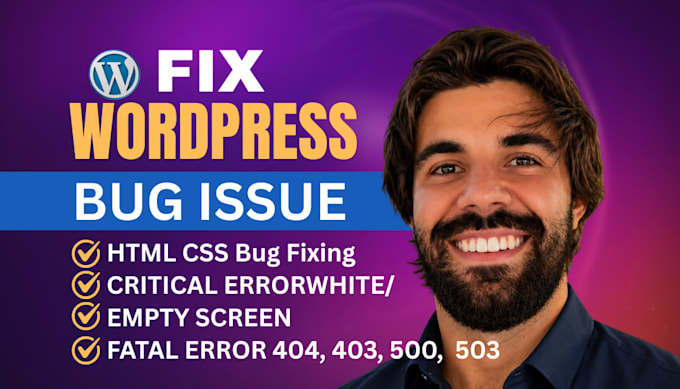 fix wordpress issues, error, bugs, woocommerce fix, and wordpress help