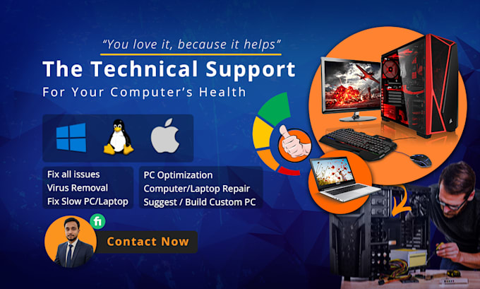 fix, repair any computer issue, speed up and optimize pc, remove malware