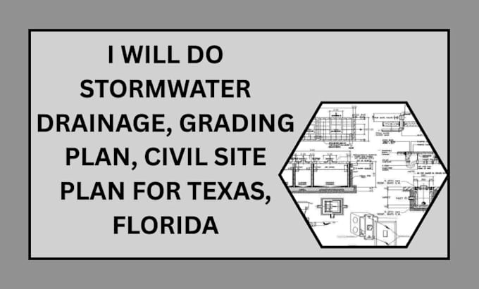 do stormwater drainage, grading plan, civil site plan for texas, florida