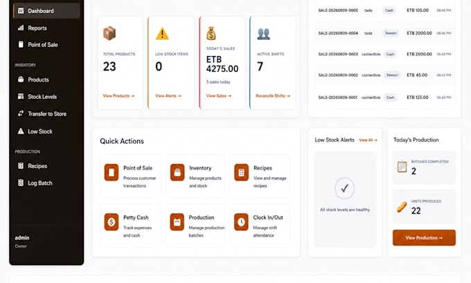build a custom business or inventory management system
