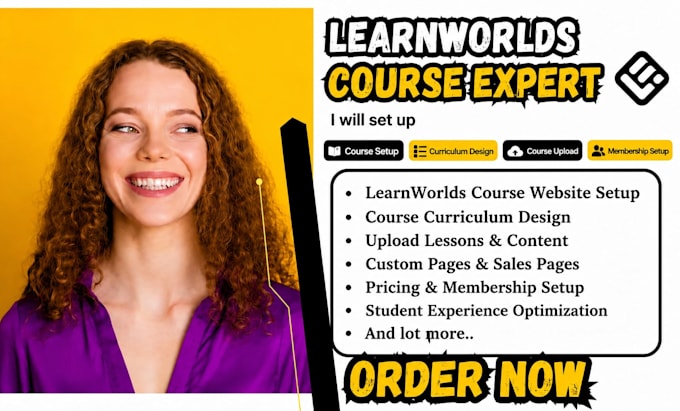 setup and manage learnworlds course upload learnworld course website curriculum