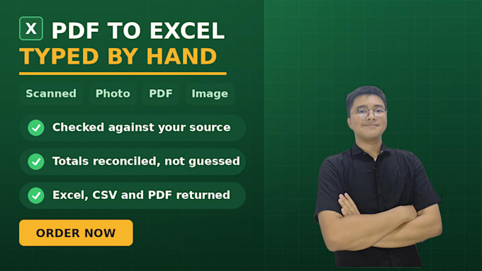 convert PDF or scanned documents into excel