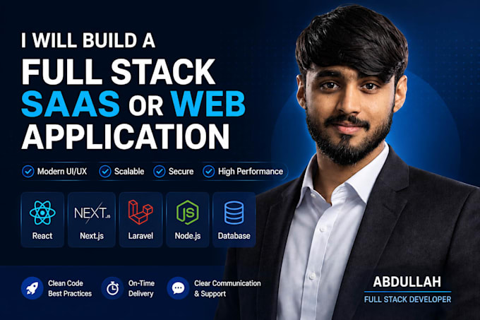 build a full stack saas or web application