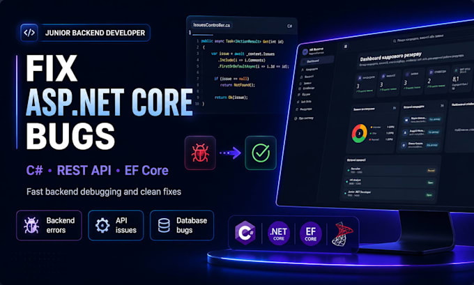 fix asp net core c sharp and rest API bugs