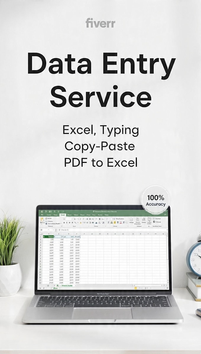 do accurate data entry, excel work, and copy paste typing