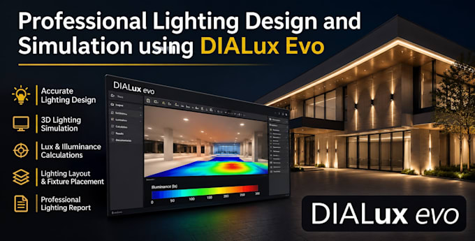 do professional lighting design and simulation using dialux evo