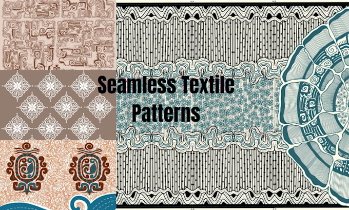 create seamless textile patterns and ethnic boho illustrations for your appareal