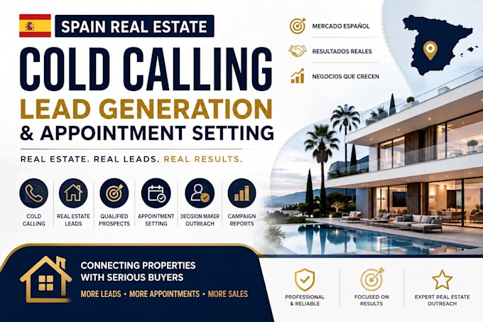do spain real estate cold calling, lead generation and appointment setting