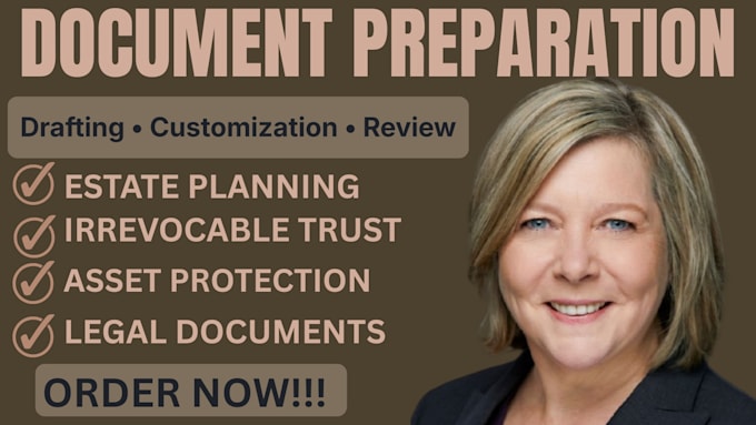 quickly create customized irrevocable trust  complete estate planning documents