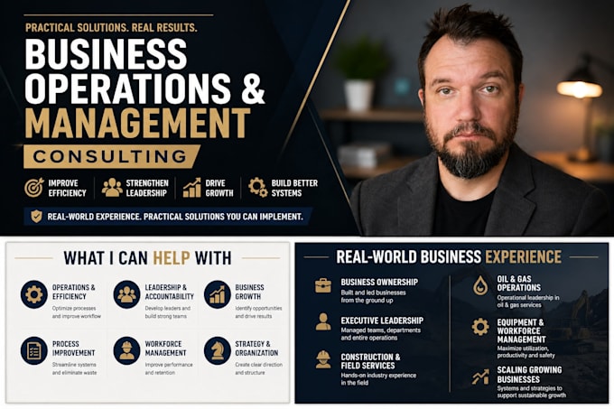 provide business operations and management consulting