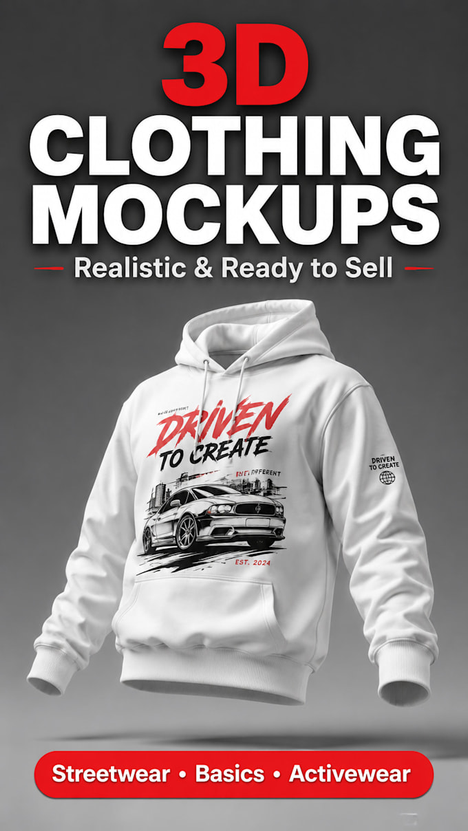3d clothing mockups for your apparel brand