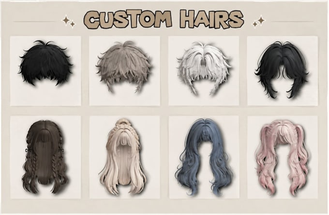 create custom roblox ugc accessories, hair and outfits