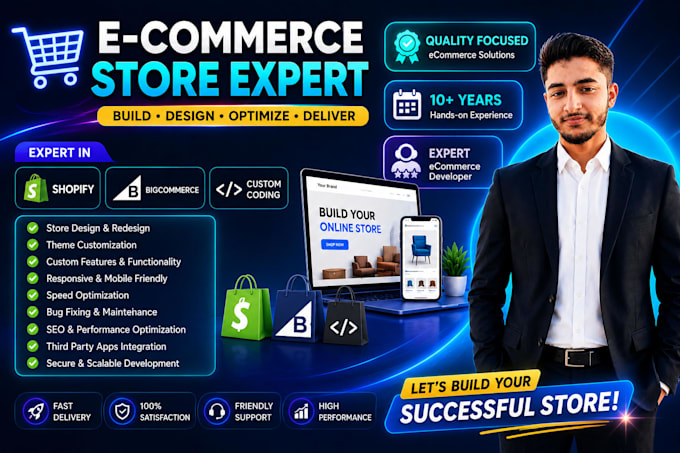 design and develop your bigcommerce website or online store