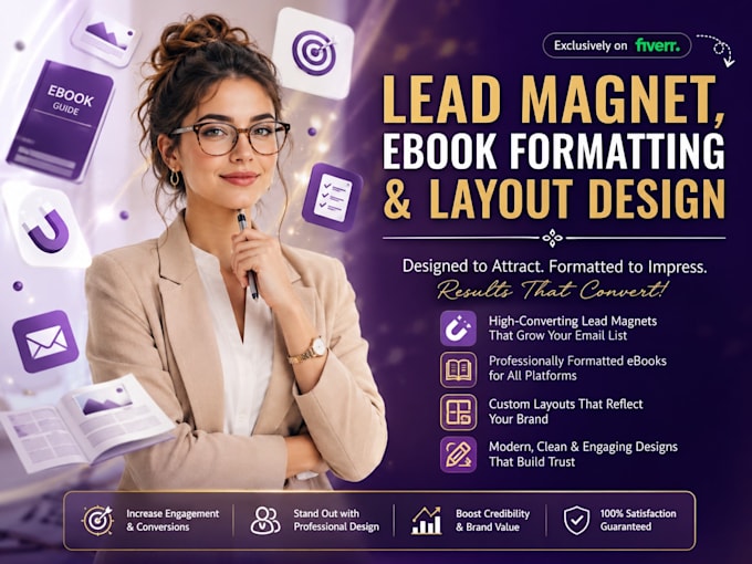 do lead magnet ebook formatting and layout design
