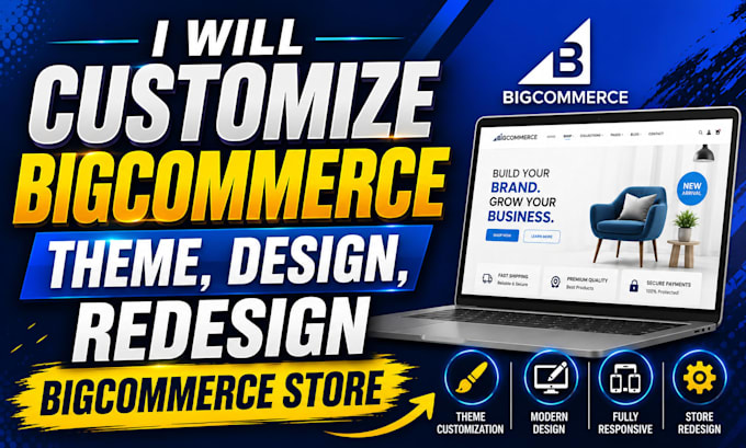 customize bigcommerce theme, design, redesign bigcommerce store